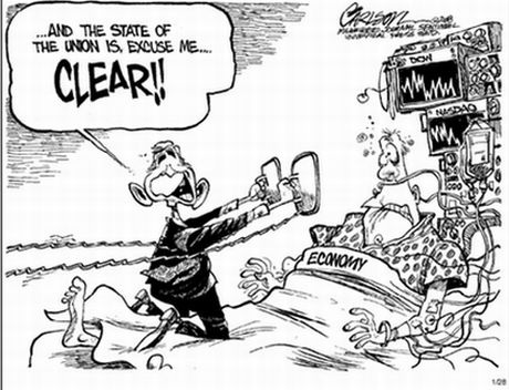 Cartoon keynes Reagan and